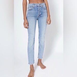 RE/DONE 90s High Rise Ankle Crop Jeans